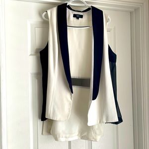 Mossimo Black and White Vest